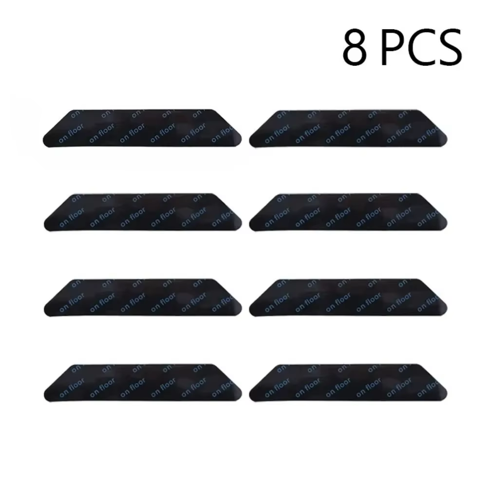 16/8 pièces Autocollants antidérapants pour tapis, réutilisables, lavables, anti-frisage, patchs de