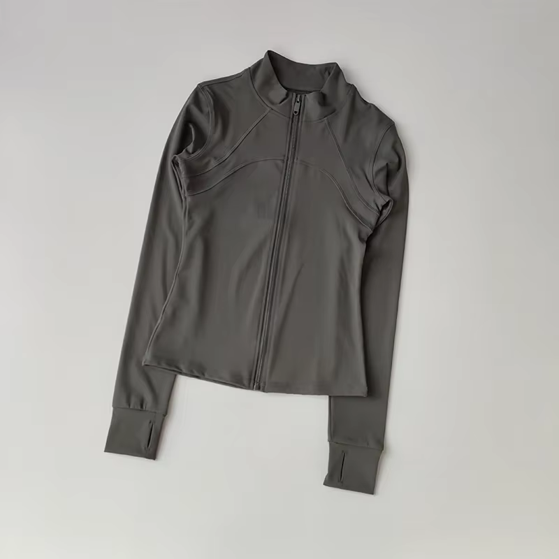 Veste de sport à fermeture éclair pour femmes, combinaisons de Yoga, coupe cintrée, entraînement pou
