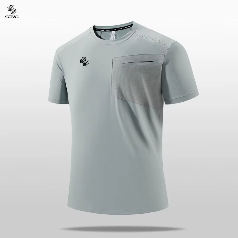 SBWL 2025 été hommes nouveau en plein air course fitness séchage rapide sport T-shirt de haute quali