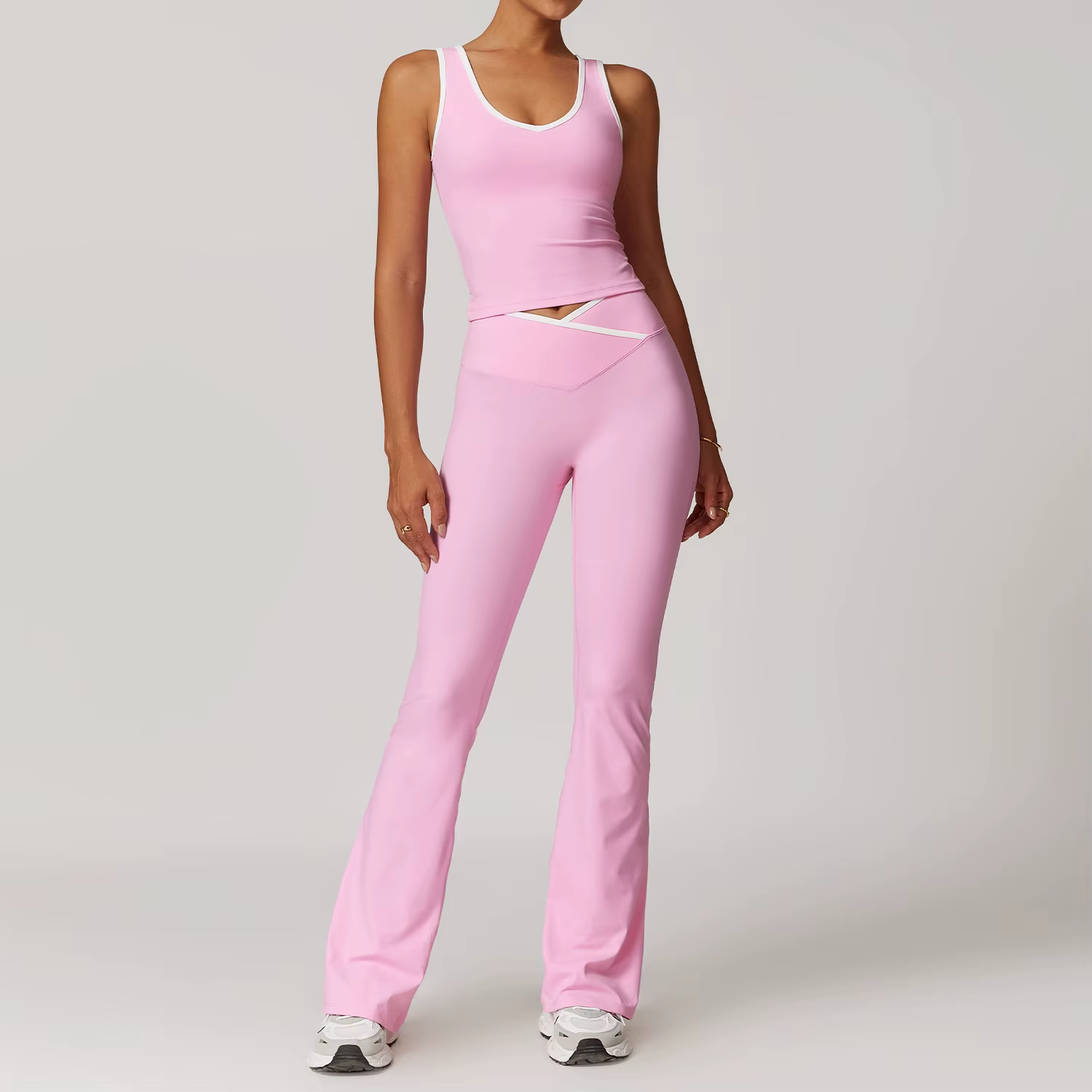 Ensemble de Yoga 2 pièces, tenues d'entraînement, vêtements de sport, Fitness, survêtement de gymnas