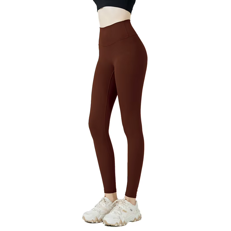 Fitness femmes Sport Leggings sans couture taille haute élastique solide Yoga Leggings gymnastique J