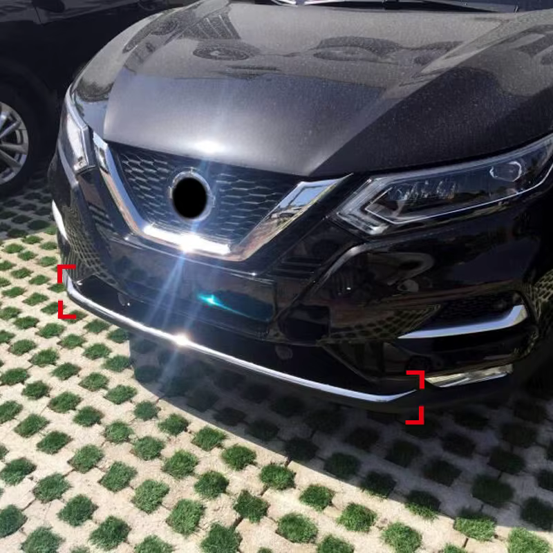 Accessoires de voiture pour Nissan Qashqai J11 2018 2019 2020 ABS Chrome acier inoxydable pare-chocs
