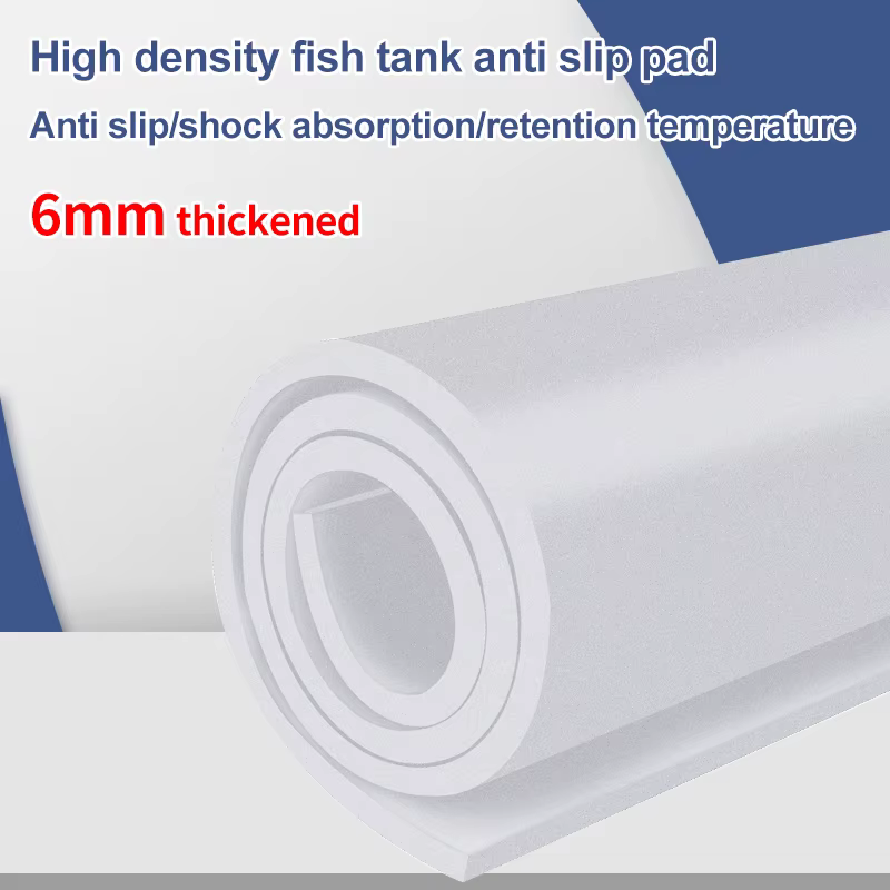 Tapis antidérapant pour Aquarium, absorbant les chocs, silencieux, épais, noir, pour aquarium de tor