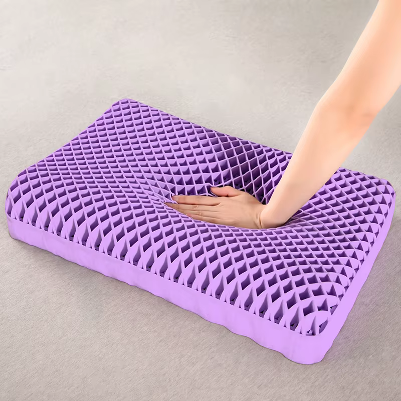 Oreiller en Pectine avec Couche d'Air Respirante TPE, Lavable avec de l'Eau, Oreiller Cou Cervical Z