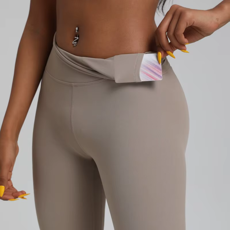 Couleur unie classique 2.0 entraînement complet Jog 25 "doux taille haute gymnastique Yoga Legging g