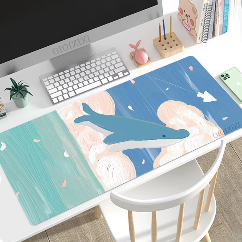 Tapis de souris mignon Kawaii pour jeux XL HD, grand tapis de souris personnalisé XXL, tapis de clav