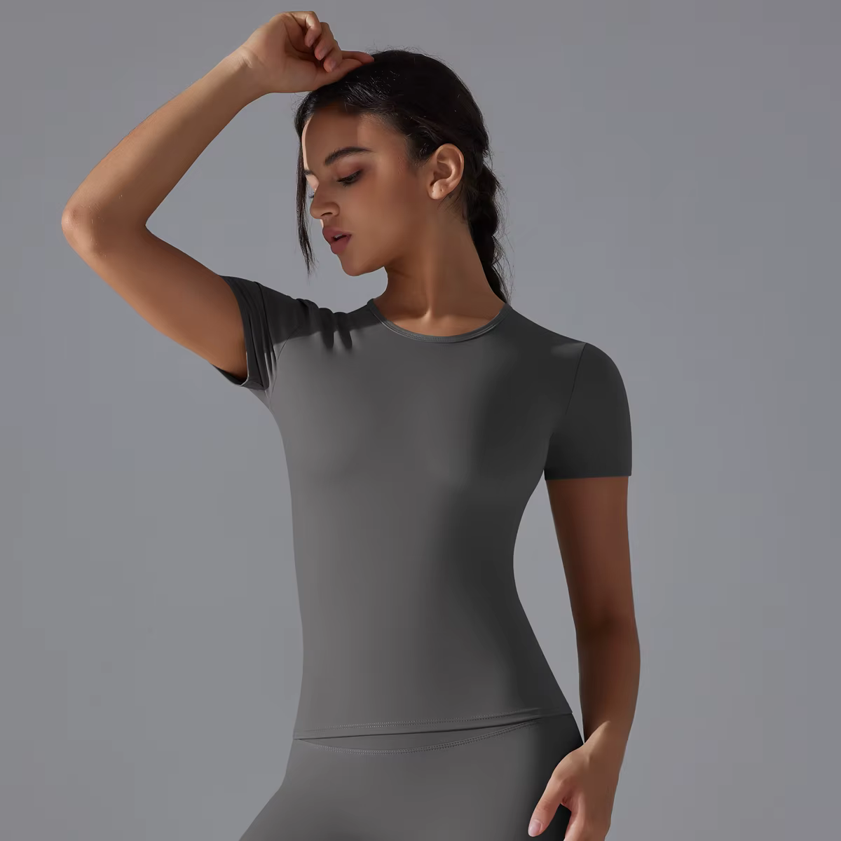 Gilet de Yoga, haut de Fitness, coupe-vent, combinaison de course, couleur unie, cyclisme, Fitness,