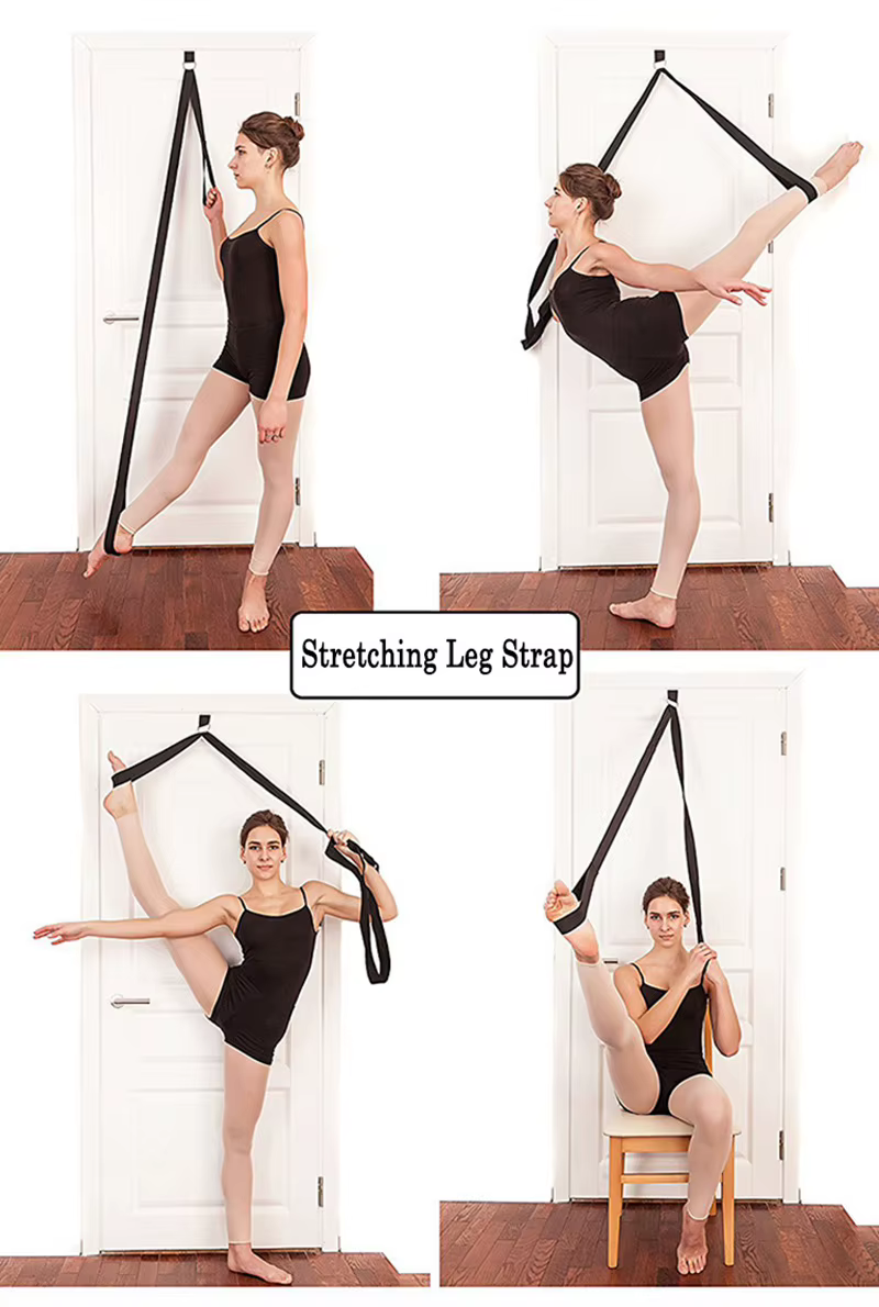 Sangle d'étirement de jambe de flexibilité de porte pour femmes, pour entraîneur de danse de joie de