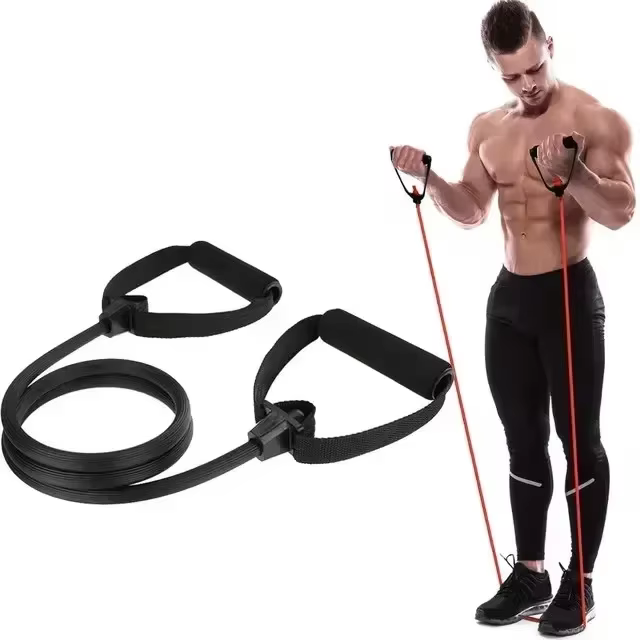 Bâton de barre de Yoga Pilates Portable avec bande de résistance, barre de tonification musculaire d