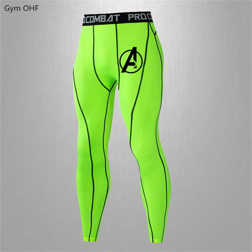 Legging de Yoga Super Hero pour hommes, collant de course, short de sport, de Compression, de Fitnes