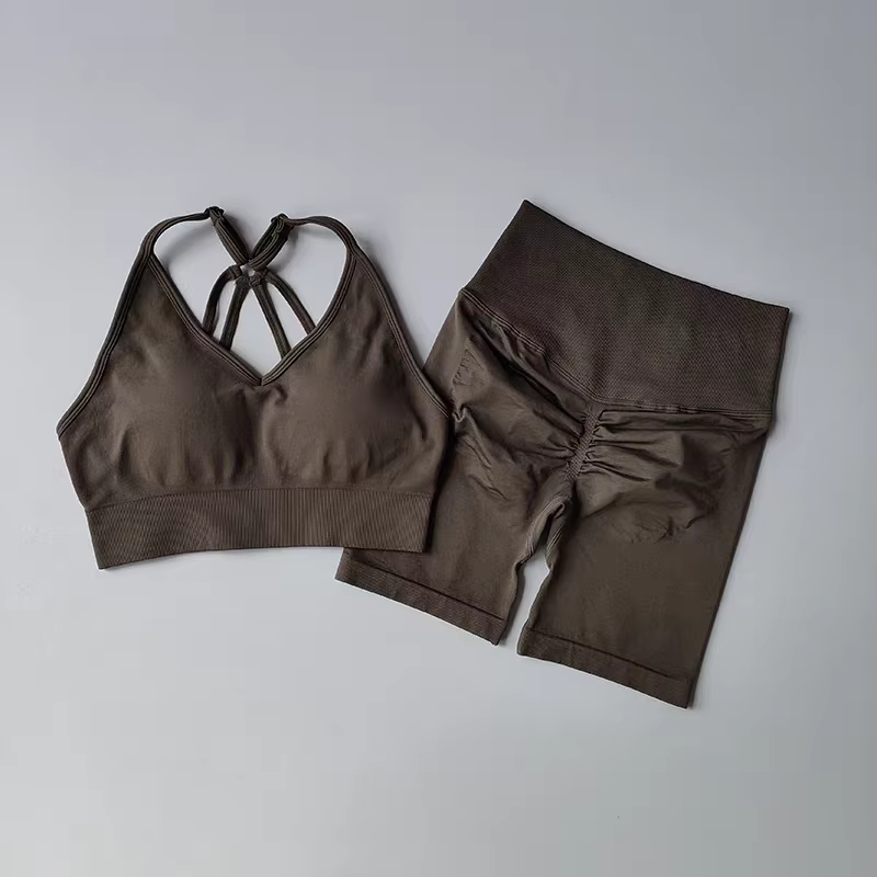 Ensembles de Yoga taille haute pour femmes, vêtements d'entraînement, de gymnastique, 2 pièces, comb