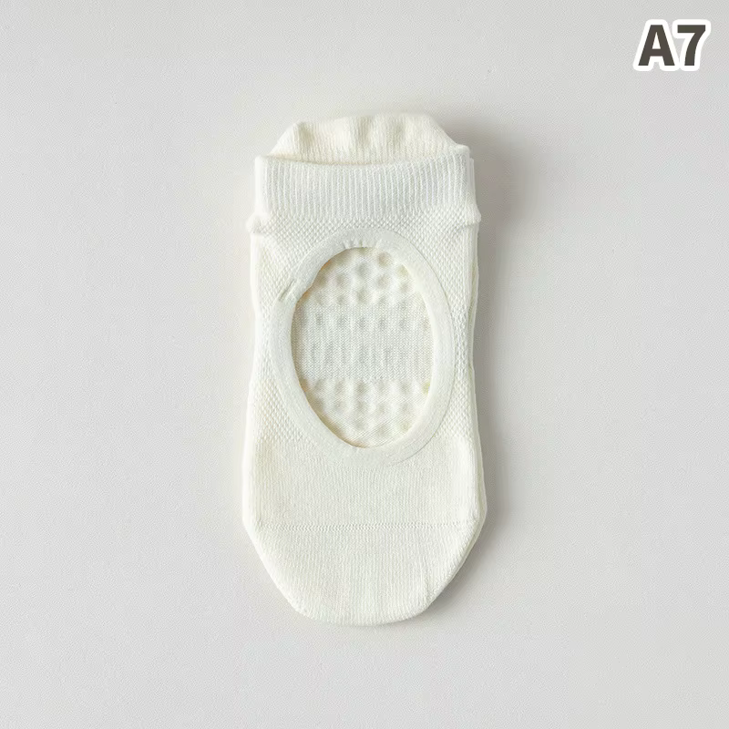 Chaussettes de Pilates pour femmes, antidérapantes, respirantes, sans talon, pour le yoga, la danse,