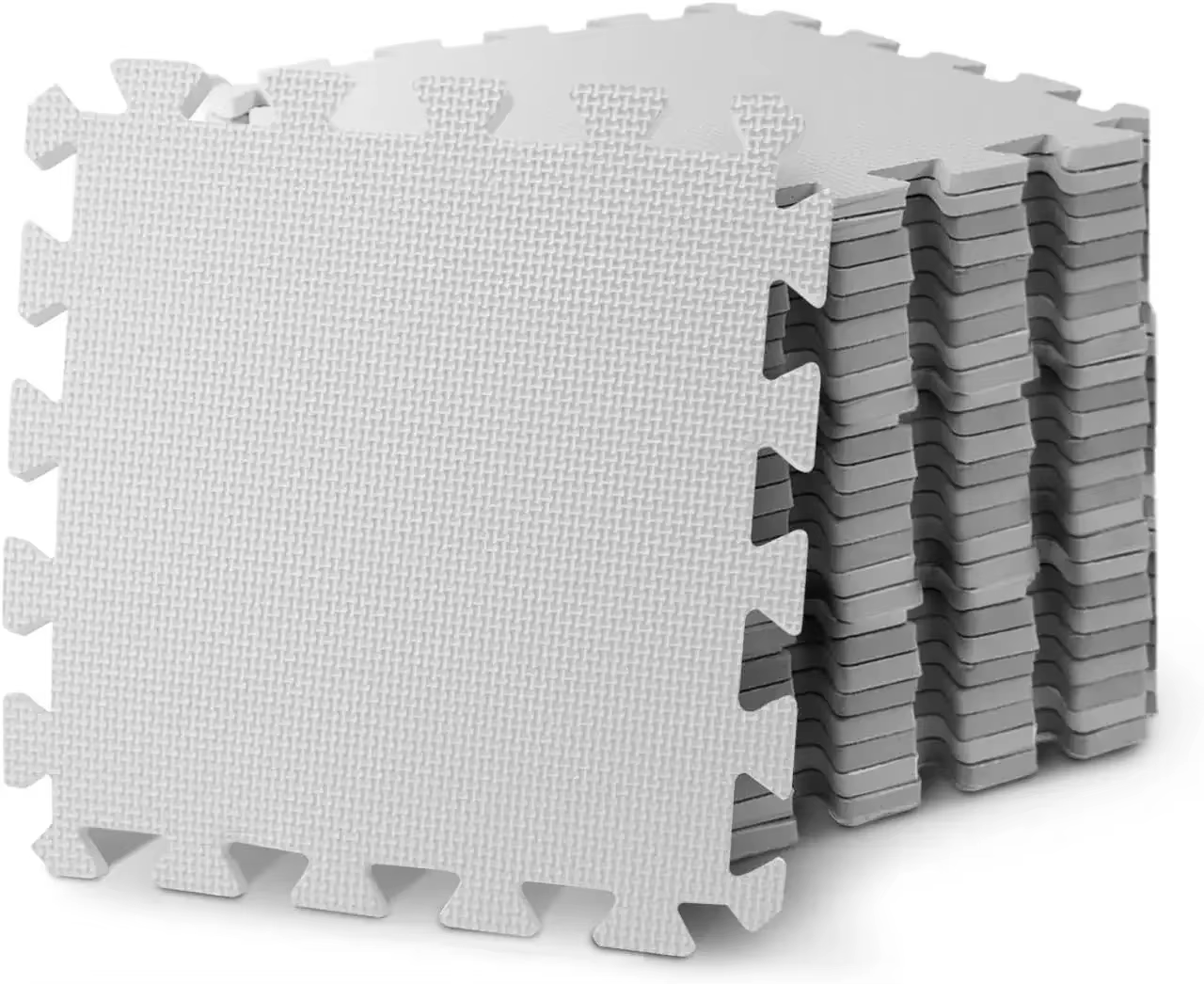 Lot de 10 dalles de sol emboîtables en mousse EVA 30x30x1cm, tapis de massage antidérapant pour sall