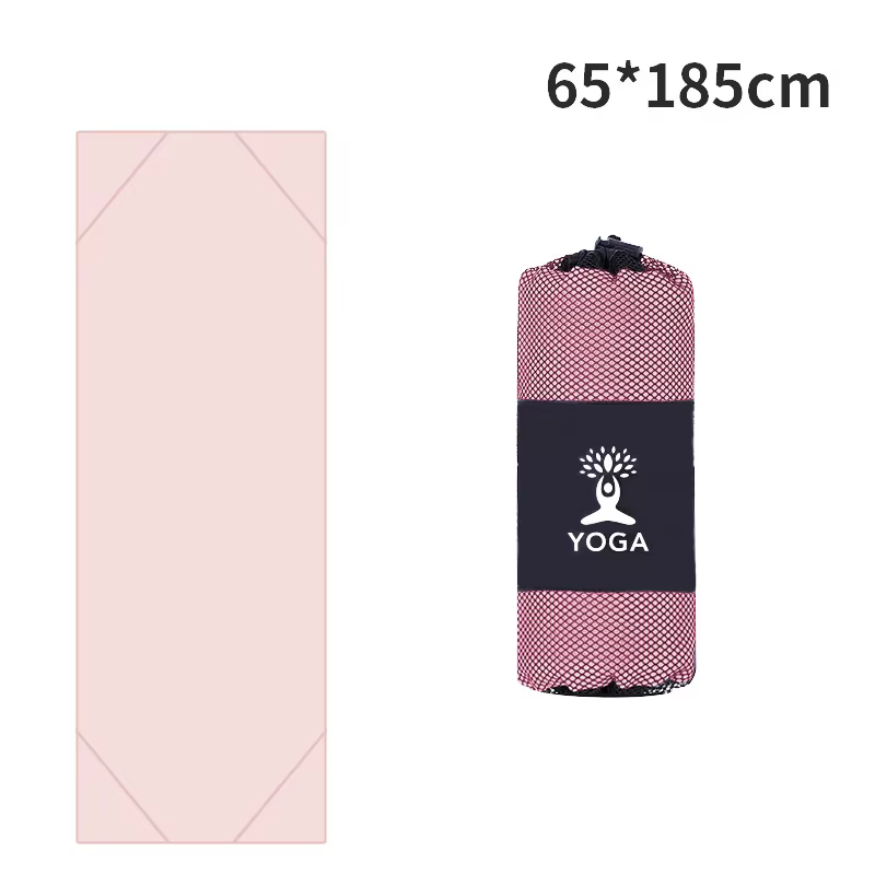 Tapis de Yoga antidérapant Portable, serviette/tapis 185x65CM, Absorption de la sueur et séchage rap