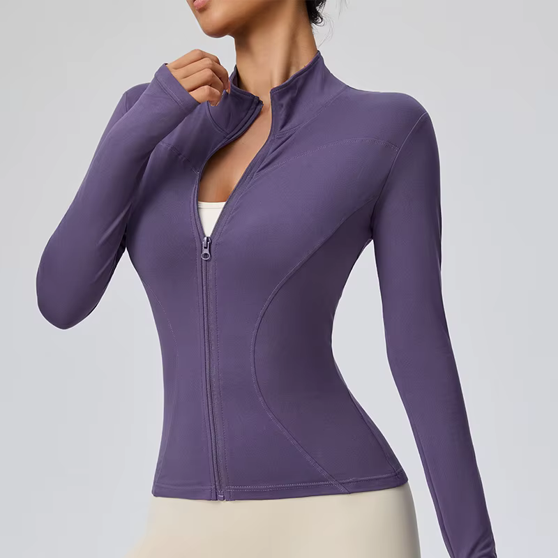 Veste de sport Pilates d'automne 2025 à séchage rapide pour femme – Idéal pour les entraînements de