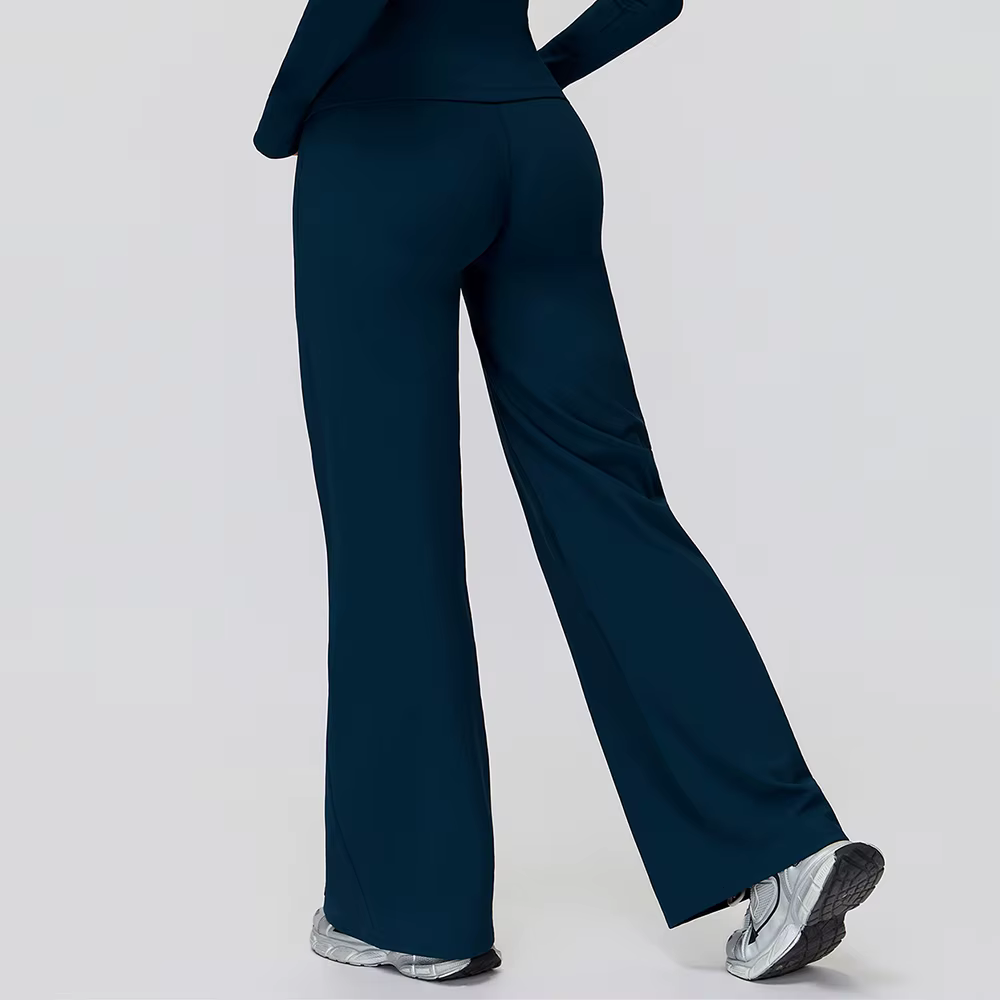Pantalons de Yoga taille haute Leggings évasés femmes salle de sport Fitness pantalon évasé respiran