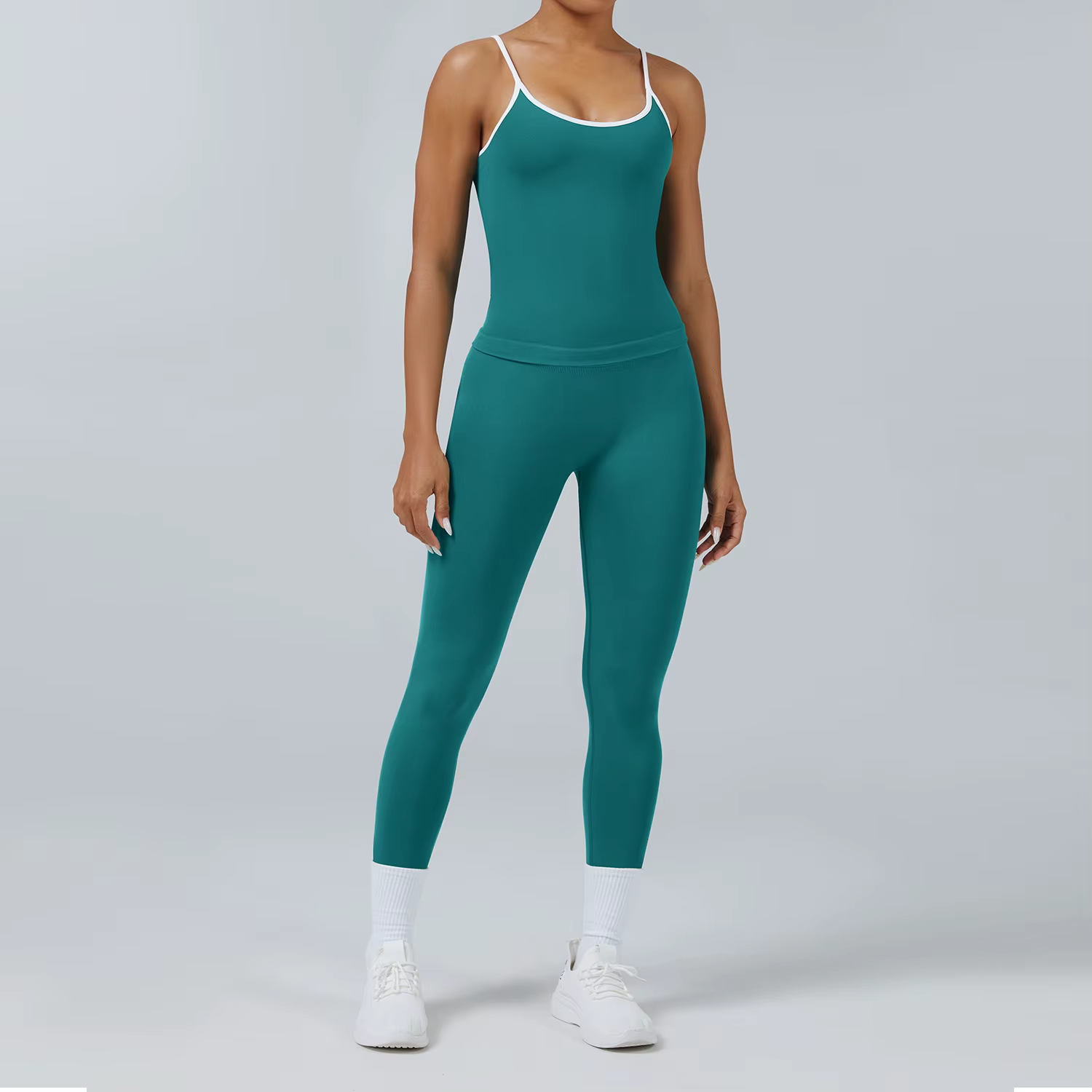 Ensemble de vêtements de yoga pour femmes, 2 pièces, survêtement, vêtements de sport sans couture, t