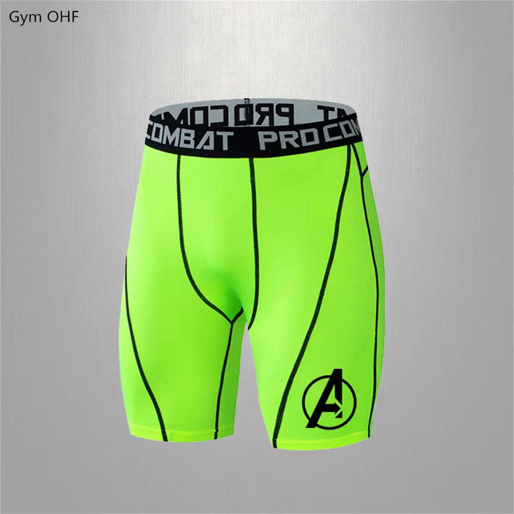 Legging de Yoga Super Hero pour hommes, collant de course, short de sport, de Compression, de Fitnes