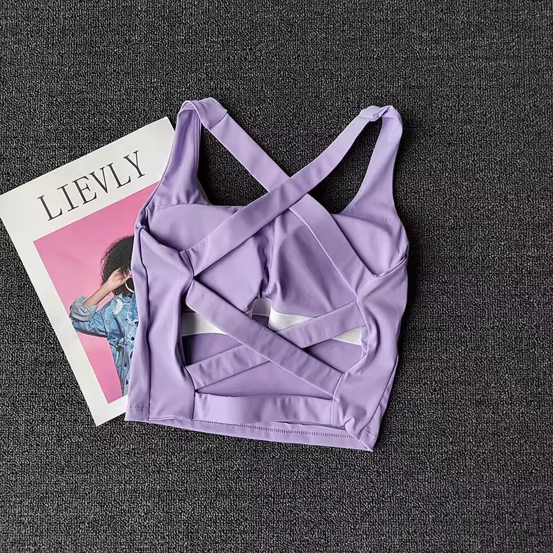 Femmes Sport soutien-gorge haut Push Up Fitness Yoga soutien-gorge sous-vêtements Sport hauts pour f