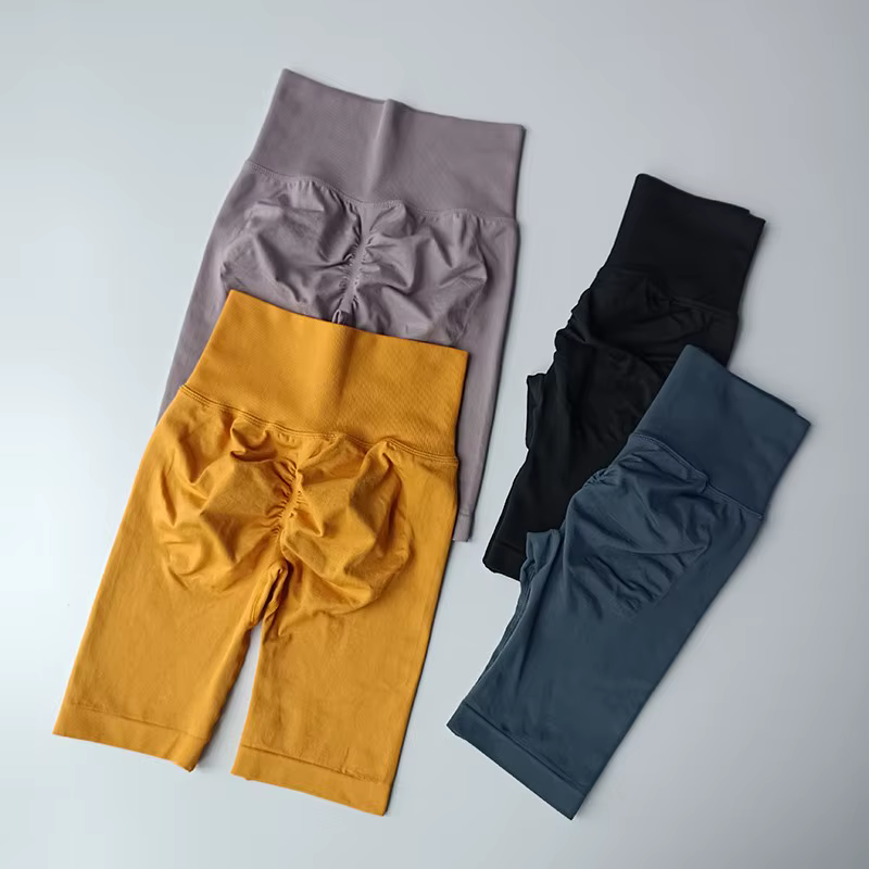 Shorts de yoga pour femmes, taille haute, effet push-up, doux, séchage rapide, pour le fitness, la c