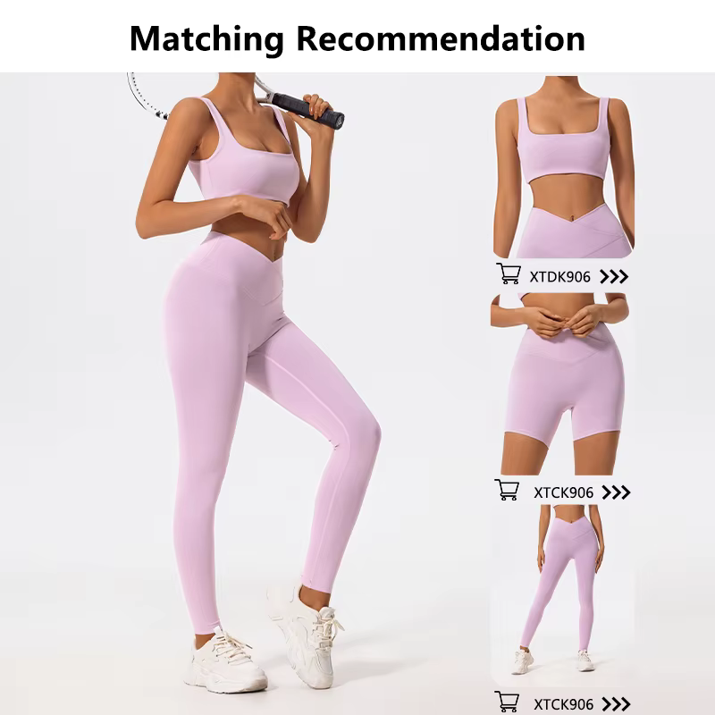 Ensemble de sport deux pièces Hearuisavy d'été de haute qualité pour femme – Vêtements de yoga, tenu