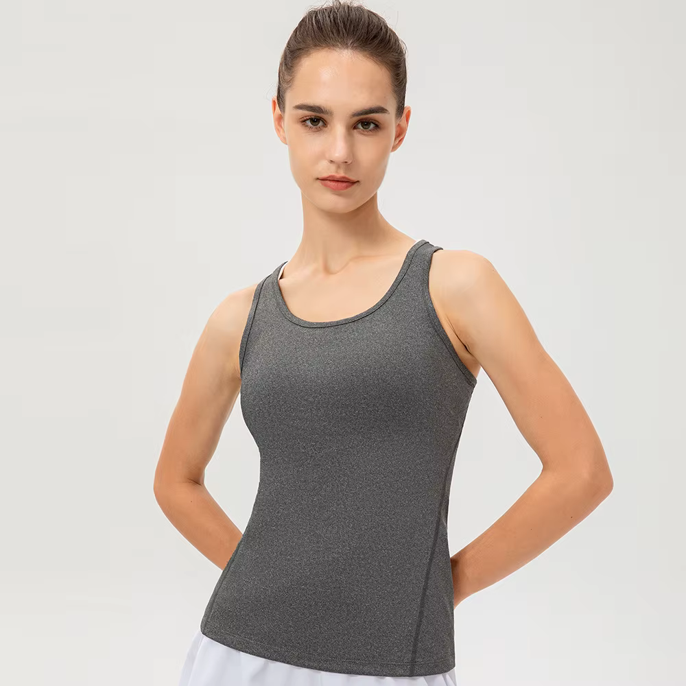 Femmes Sport décontracté Yoga gilet séchage rapide Sport course T-shirt entraînement Yoga T-Shirt co