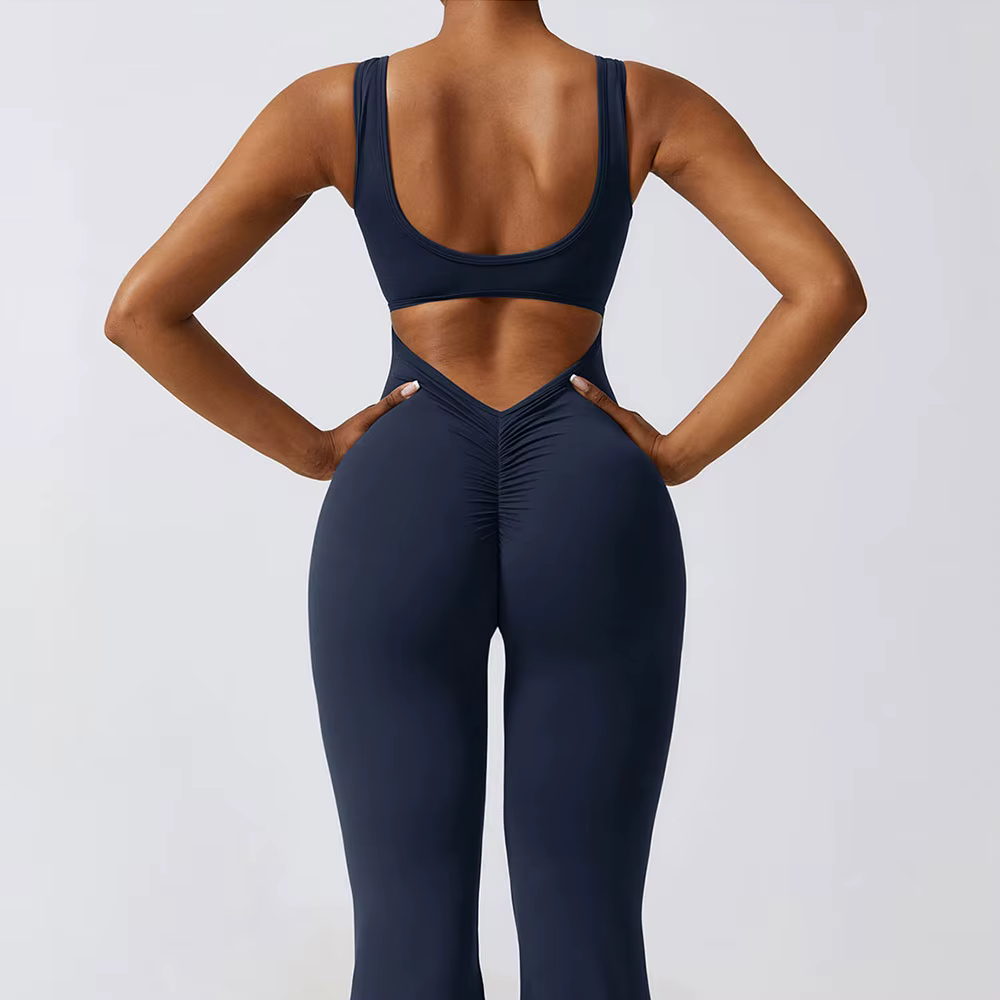 Femmes survêtement Sexy combinaisons Yoga costume une pièce Sport Fitness ensemble d'entraînement ex