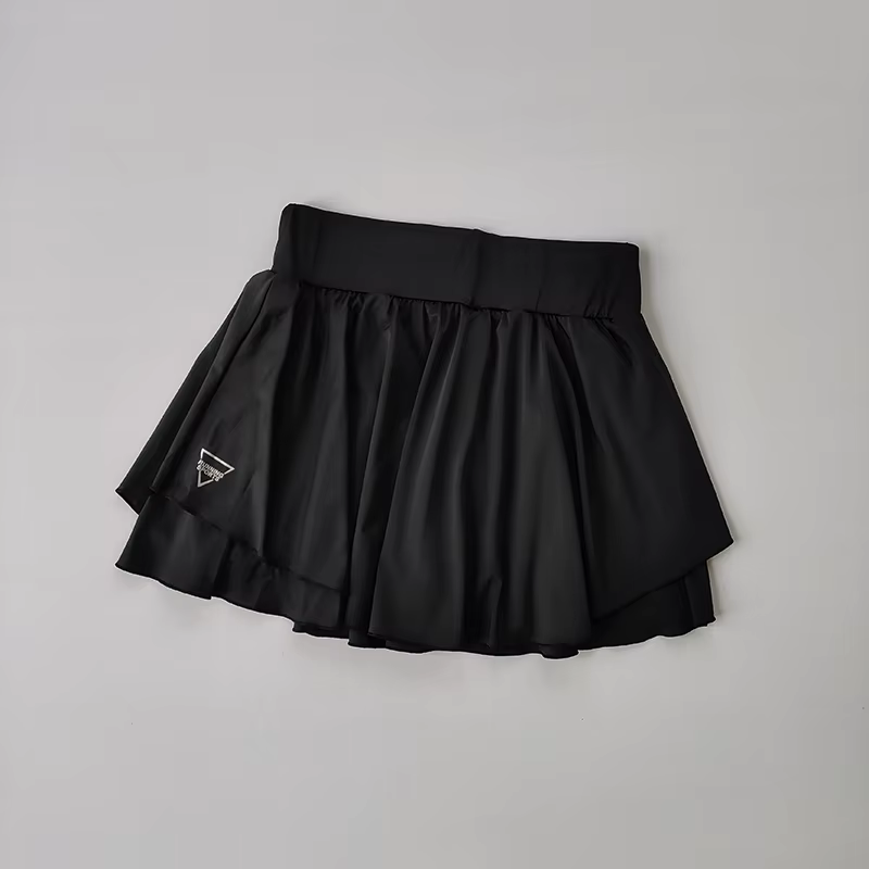 Jupe de sport fausse jupe de course deux pièces pour femmes, séchage rapide, couvrant les hanches, r