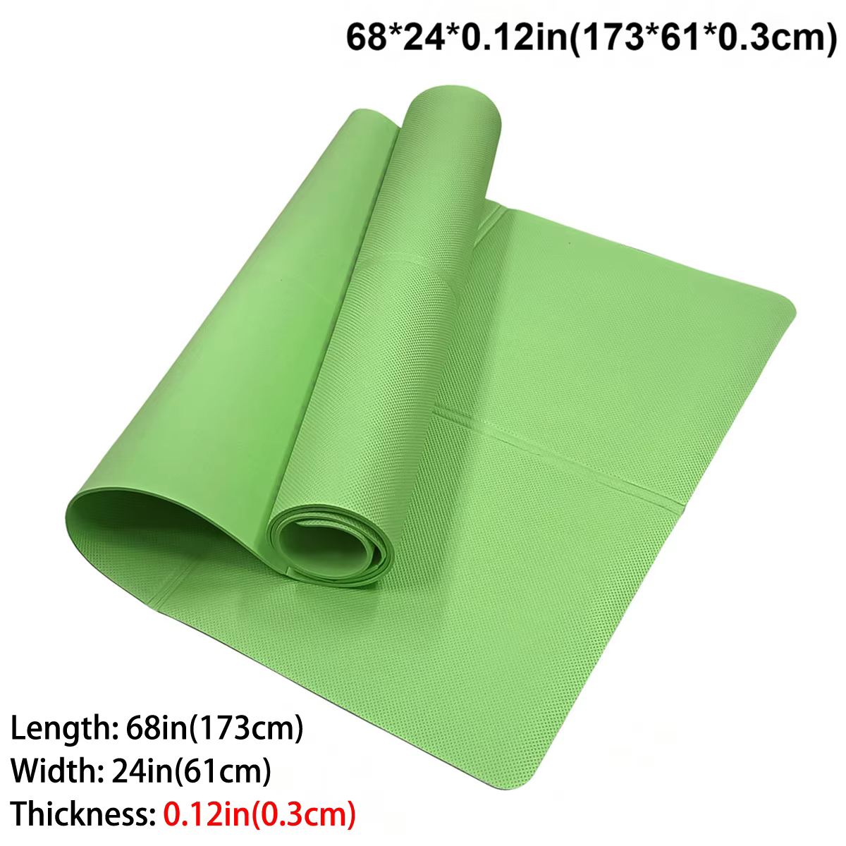 Tapis de yoga pliable écologique EVA tapis d'exercice de fitness de voyage pliant épaisseurs de 3 mm
