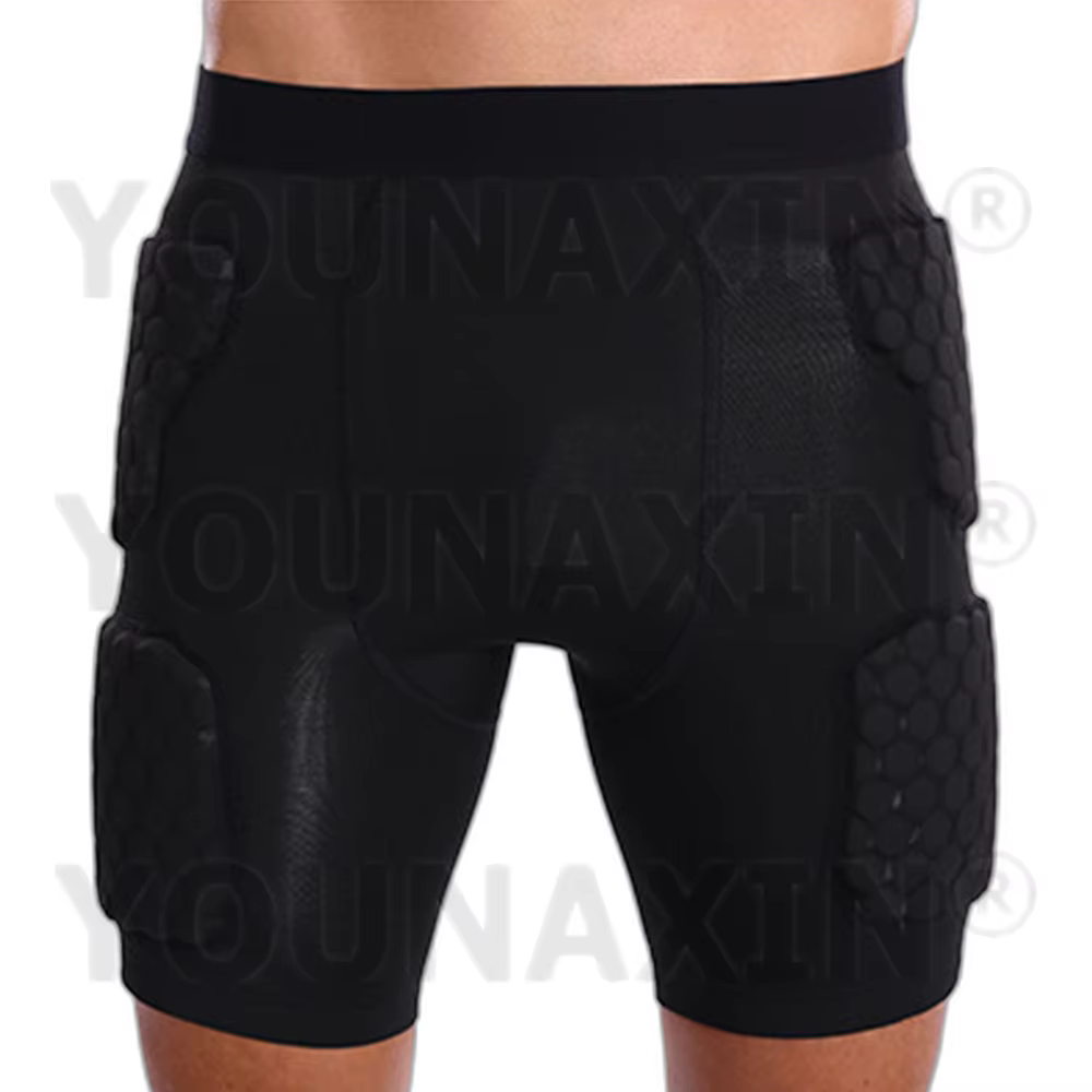 Shorts élastiques respirants anti-collision unisexes, bas de sport noirs, bas de basket-ball, footba