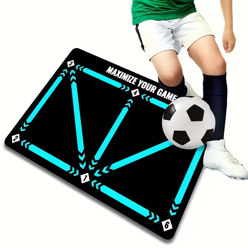 Tapis d'entraînement de football monobloc antidérapant et silencieux, tapis de marche, tapis d'entra
