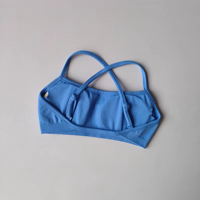 Soutien-gorge de sport résistant aux chocs et beau dos, sans couture, pour femmes, haut court, Tube,