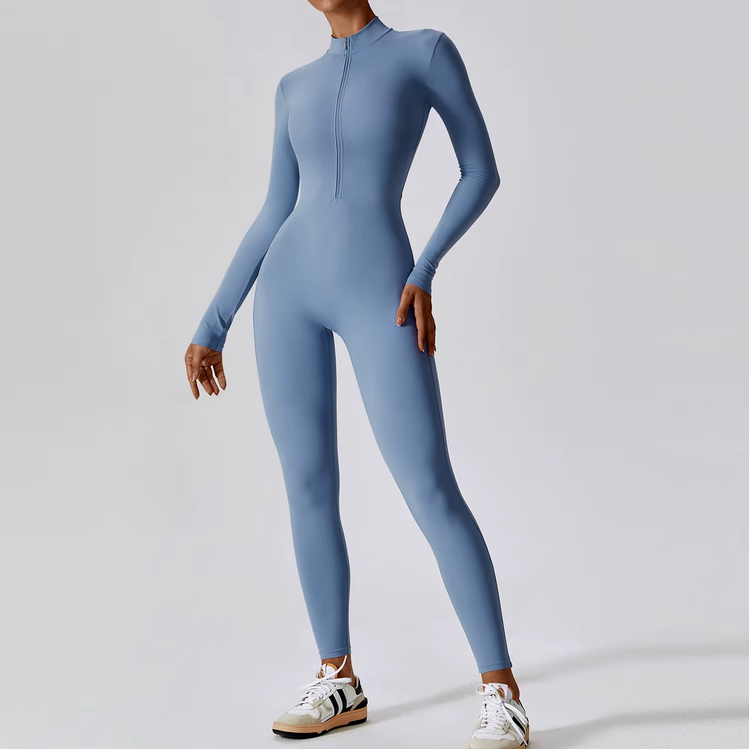 Combinaison de Yoga à manches longues pour femmes, vêtements de sport, combinaisons de gymnastique à