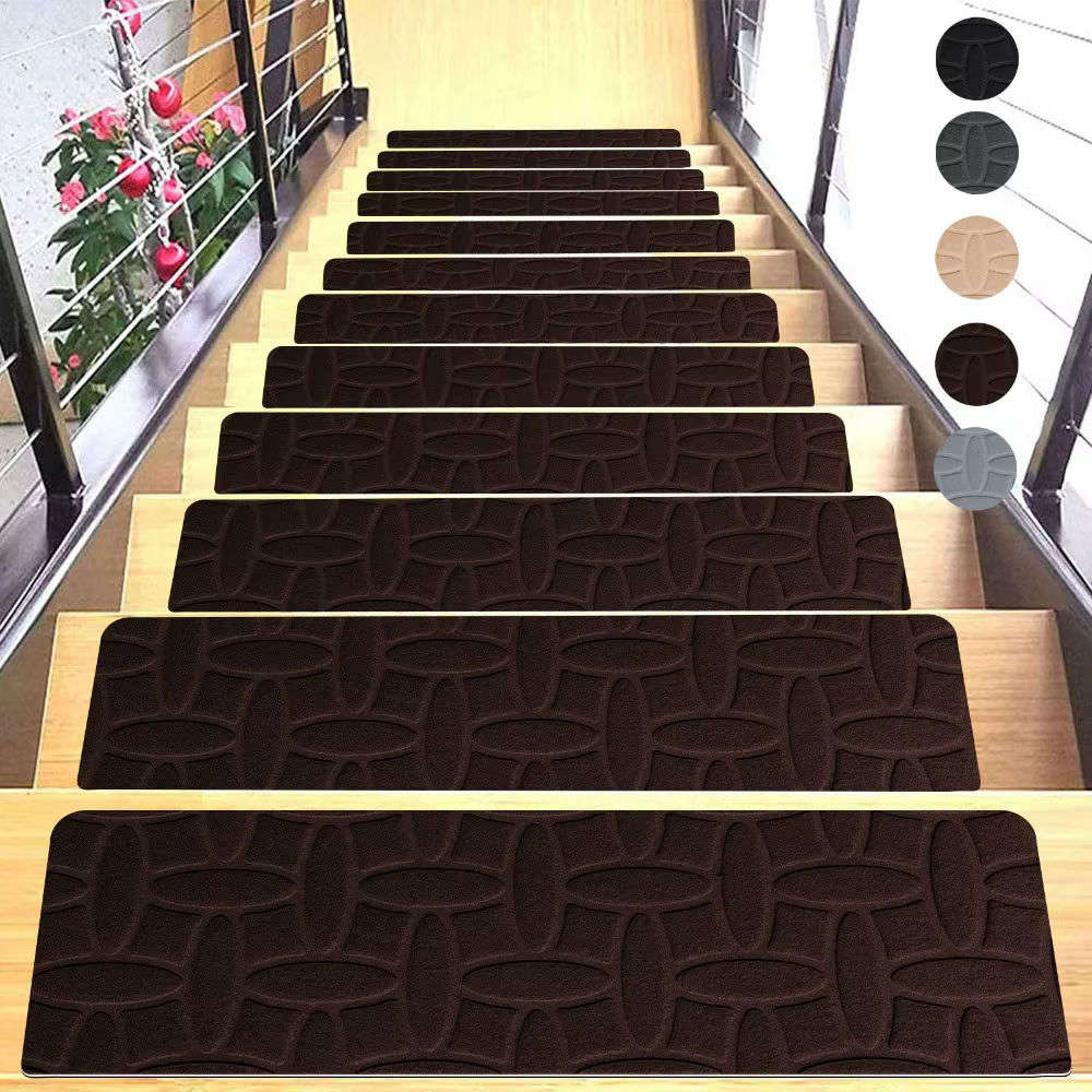 Nouveau tapis d'escalier auto-adhésif antidérapant 76x20cm, tapis de marche d'escalier, tapis de séc