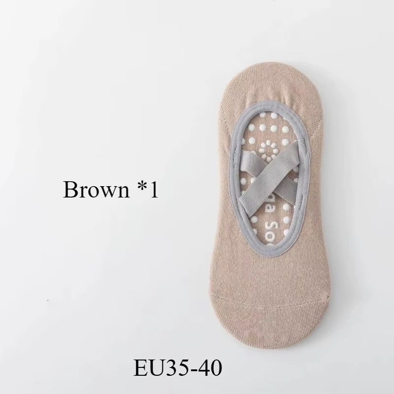 Pilates Yoga chaussettes antidérapantes femme chaussettes sport Fitness Silicone respirant été panse