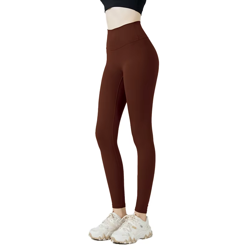 Leggings de sport pour femmes, sans couture, taille haute, élastiques, solides, leggings de yoga, jo