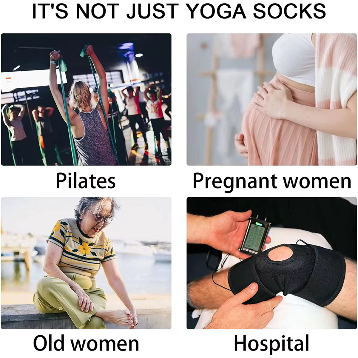 Chaussettes de Yoga respirantes de haute qualité pour femmes, chaussettes de Pilates à bandes antidé