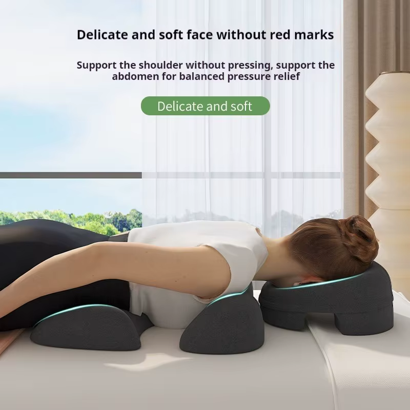 Coussin d'oreiller de Massage pour le visage et la poitrine, dédié au sein, détachable et lavable
