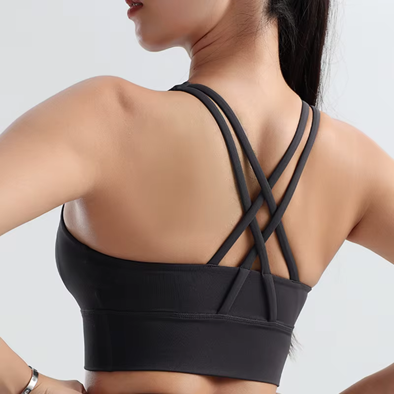 Soutien-gorge de fitness antichoc à séchage rapide pour femme, sous-vêtements de sport, chemise astr
