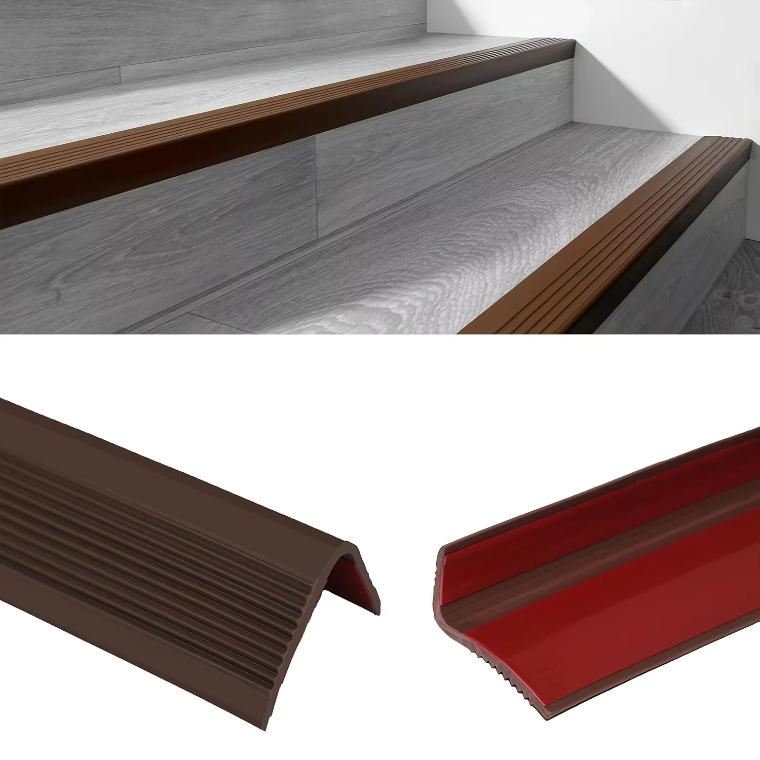 Tapis antidérapant pour escaliers, 118.11 pouces, 1 pièce, protection des marches, autocollants de s