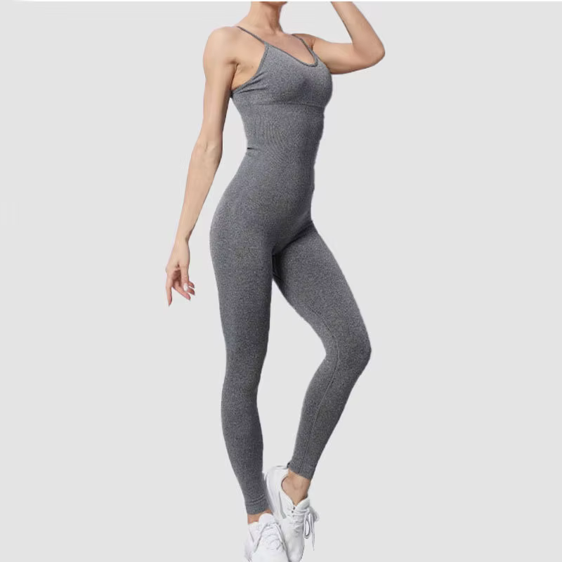 Ensemble de survêtement de yoga pour femme, combinaisons sans couture, barboteuses d'entraînement de