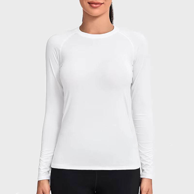 Chemise de Compression pour femmes, Yoga athlétique, course à pied, T-Shirt à manches longues, print