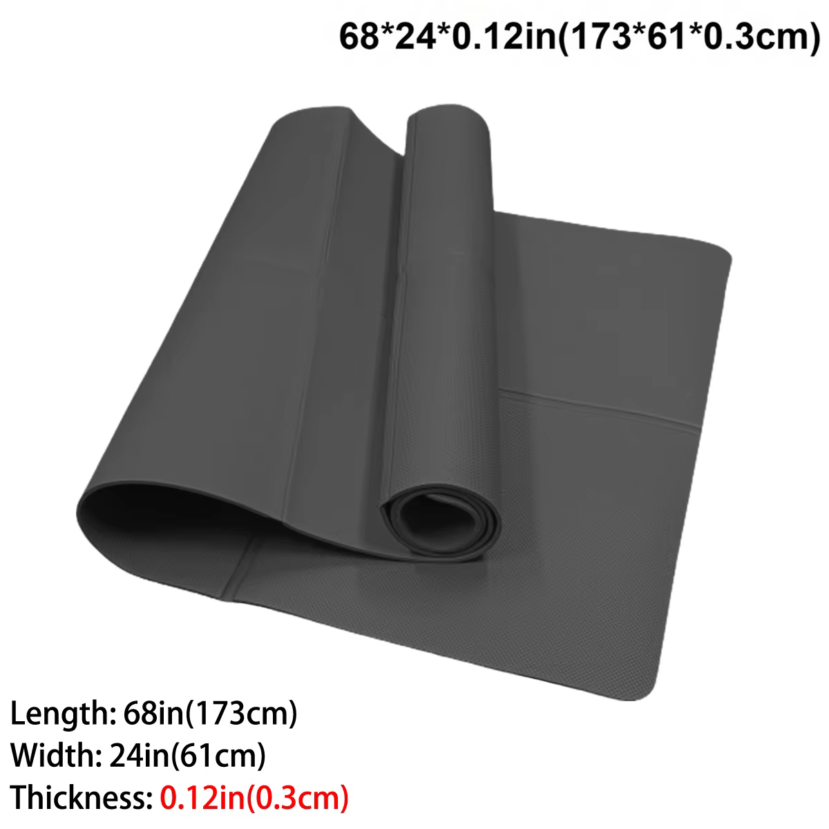 Tapis de yoga pliable écologique EVA tapis d'exercice de fitness de voyage pliant épaisseurs de 3 mm