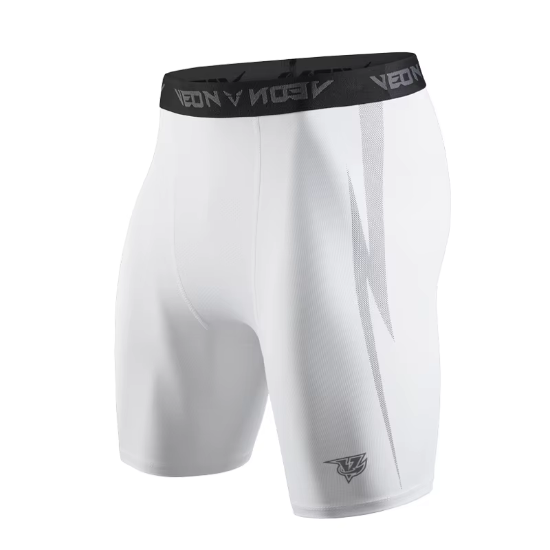Noir Shorts de Compression Hommes Spandex Sport Shorts Athlétique Entraînement Running Performance B