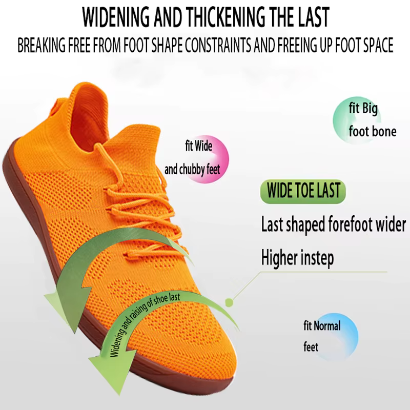 Chaussures pieds nus minimalistes unisexes, baskets légères et respirantes à bout large pour la marc