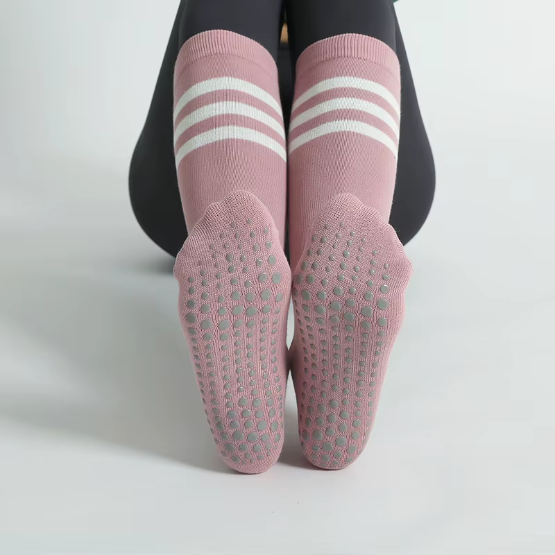 Chaussettes de yoga anti-aldes pour femmes, chaussettes en coton, chaussettes de sport respirantes d