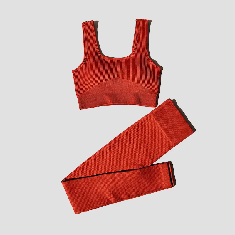 WAREBALL 2 pièces femmes ensemble de sport ensemble de Yoga sans couture costume de Fitness Leggings