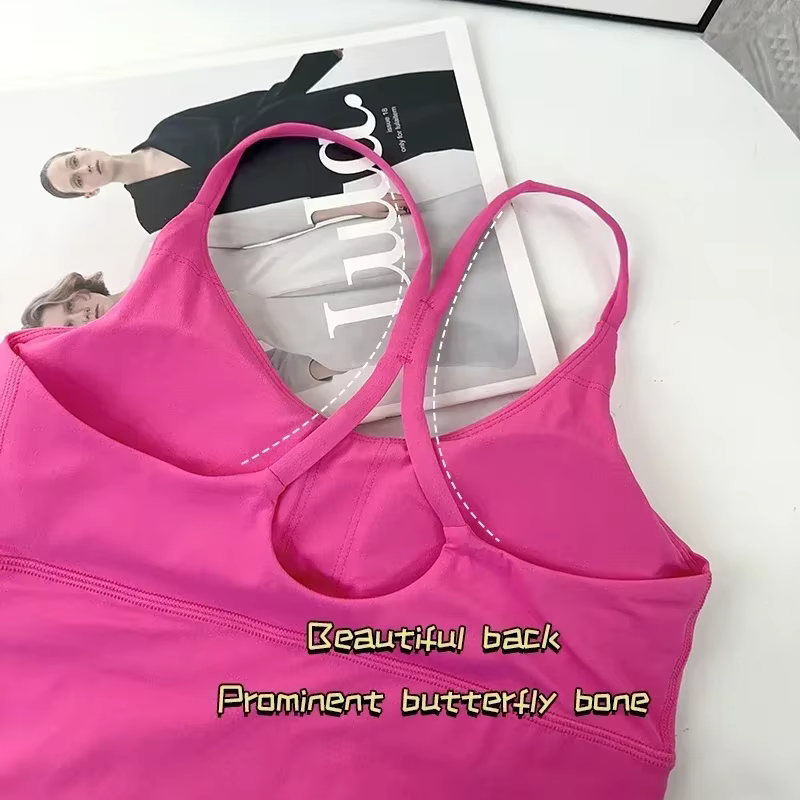 Leggings taille haute de yoga, ensemble de 2 pièces, combinaisons de fitness sexy, dos croisé, élast