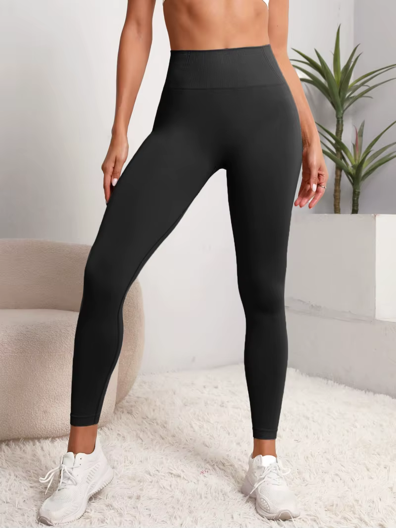 Leggings taille haute pour femmes, pantalon d'entraînement, contrôle du ventre, doux, extensible, co
