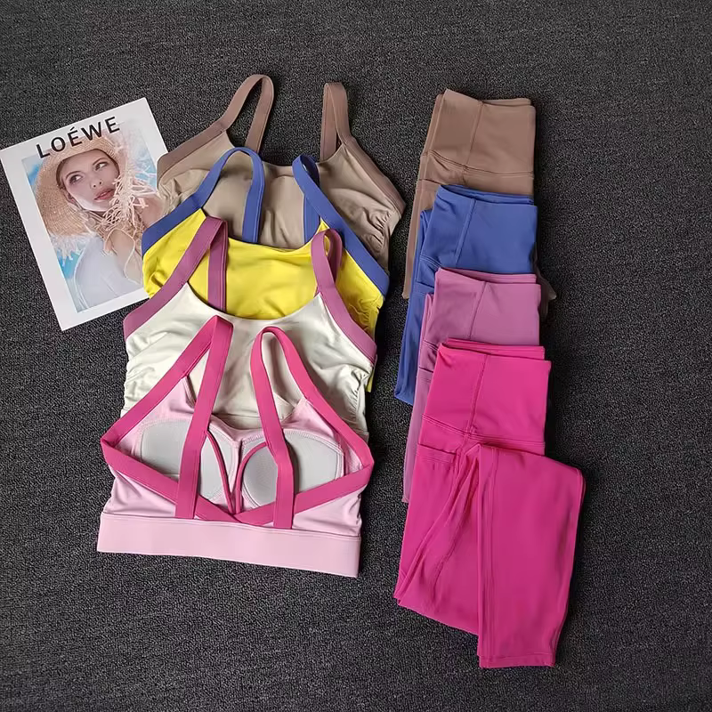 Combinaison d'entraînement de Yoga haut de gamme pour femmes, ensemble de Fitness, vêtements de spor